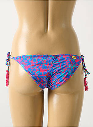 Bas de maillot de bain imprimé fantaisie bikini bleu PALMACEA femme