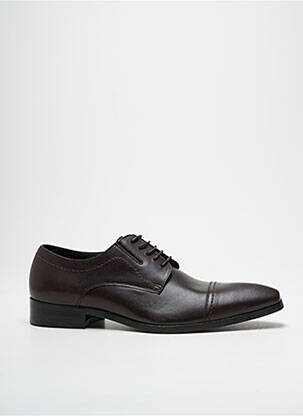 Derbies type de semelle amortissante talon bas marron HEXAGONE homme