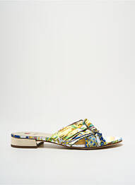 Mules/sabots tissage satiné talon plat jusqu'à 3cm jaune HOGL femme