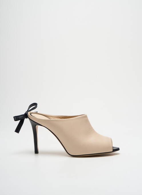 Mules/Sabots beige GIANCARLO pour femme
