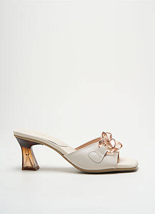 Mules/Sabots beige HISPANITAS pour femme