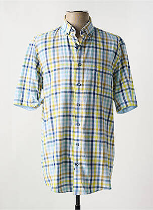Chemise manches courtes poches bleu REDMOND homme