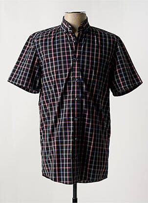 Chemise manches courtes poches noir REDMOND homme