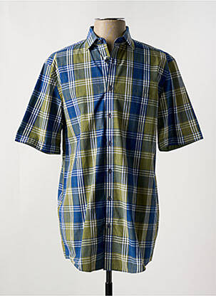 Chemise manches courtes poches vert REDMOND homme