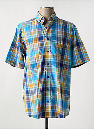 Chemise manches courtes poches bleu 59.90 homme