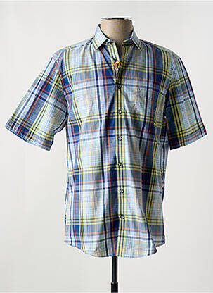 Chemise manches courtes poches bleu REDMOND homme