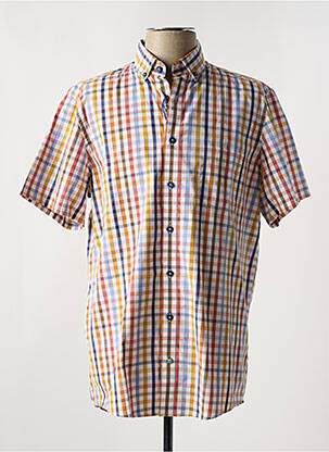 Chemise manches courtes poches orange REDMOND homme