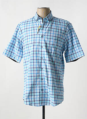 Chemise manches courtes poches bleu REDMOND homme