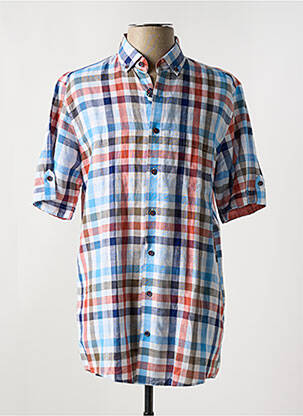 Chemise manches courtes poches bleu REDMOND homme