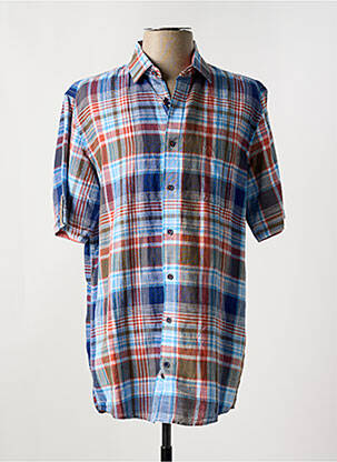 Chemise manches courtes poches bleu REDMOND homme