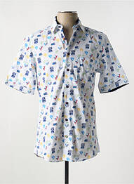 Chemise manches courtes poches bleu REDMOND homme