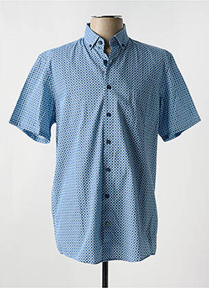 Chemise manches courtes poches bleu REDMOND homme