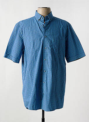 Chemise manches courtes poches bleu REDMOND homme