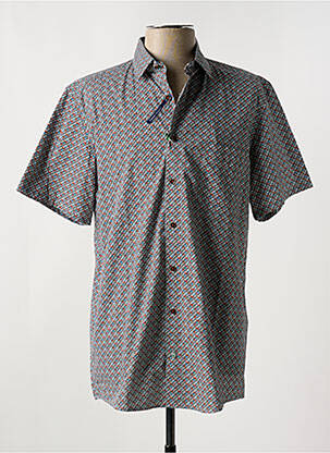 Chemise manches courtes poches gris REDMOND homme