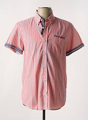 Chemise manches courtes poches rose DELAHAYE homme
