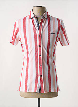 Chemise manches courtes coupe cintrée orange DELAHAYE homme