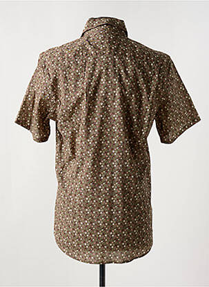 Chemise manches courtes imprimé fantaisie vert DELAHAYE homme