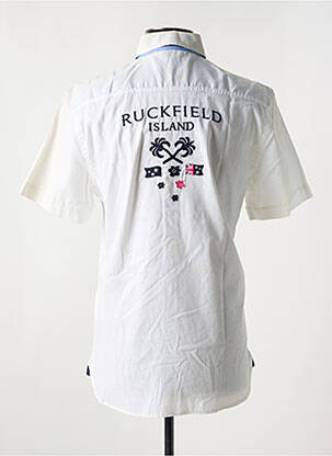 Chemise manches courtes coupe cintrée blanc RUCKFIELD homme