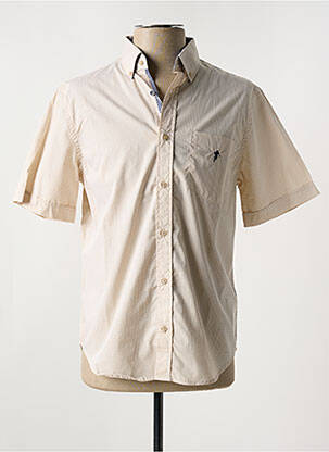 Chemise manches courtes poches beige RUCKFIELD homme