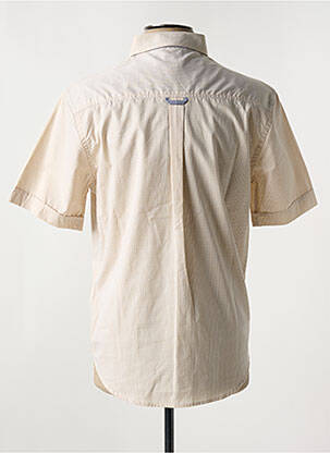 Chemise manches courtes poches beige RUCKFIELD homme