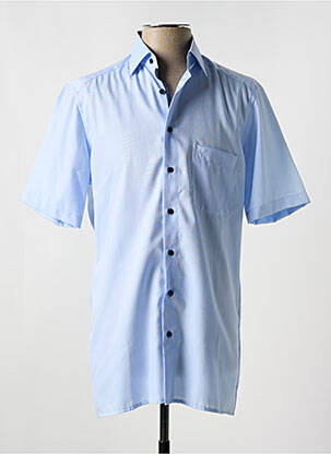Chemise manches courtes poches bleu MARVELIS homme