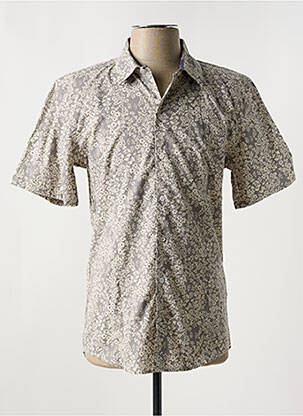 Chemise manches courtes coupe cintrée gris NUMEROLOGIE homme
