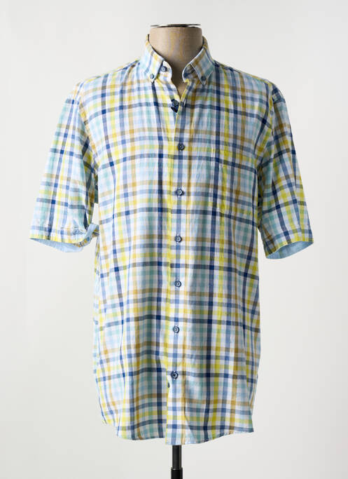 Chemise manches courtes poches bleu REDMOND homme