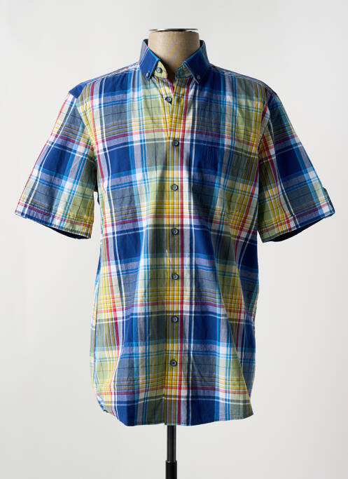 Chemise manches courtes poches bleu REDMOND homme