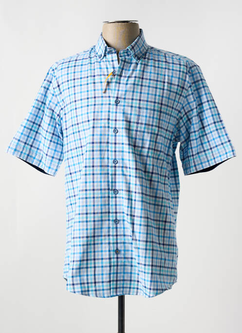 Chemise manches courtes poches bleu REDMOND homme