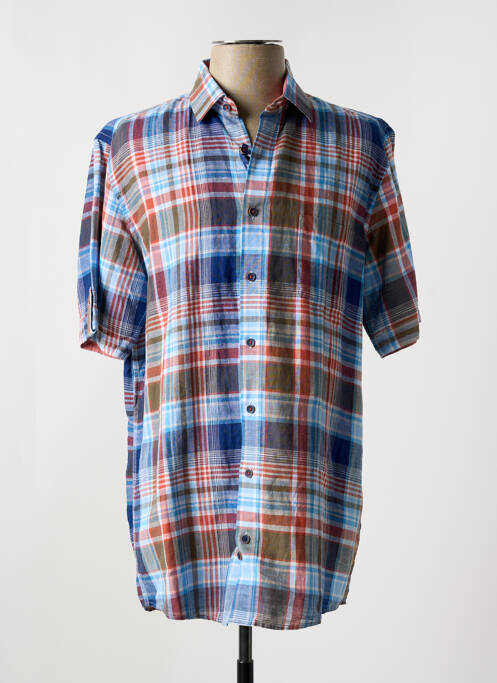 Chemise manches courtes poches bleu REDMOND homme