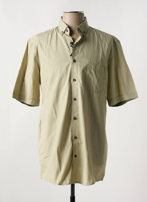 Chemise manches courtes coupe cintrée vert REDMOND homme