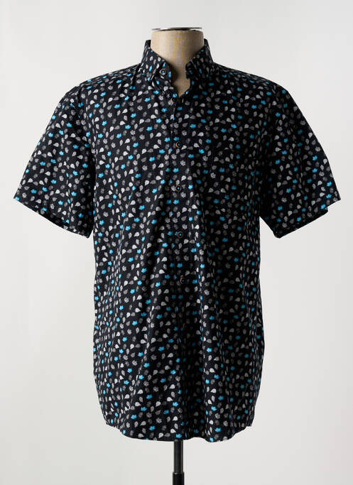 Chemise manches courtes poches noir REDMOND homme