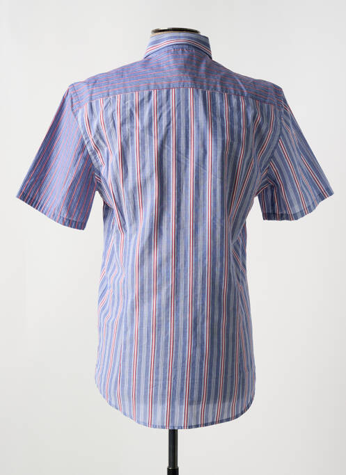 Chemise manches courtes poches bleu DELAHAYE homme