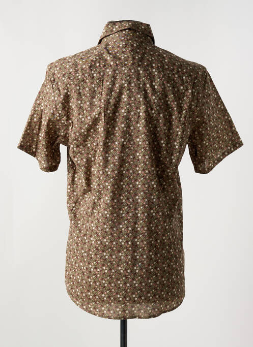 Chemise manches courtes imprimé fantaisie vert DELAHAYE homme