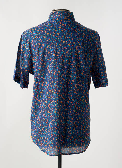 Chemise manches courtes coupe cintrée bleu RUCKFIELD homme