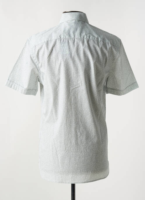 Chemise manches courtes coupe cintrée gris IZAC homme