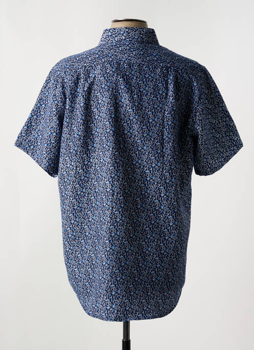 Chemise manches courtes coupe cintrée bleu YVES ENZO homme