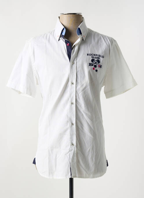 Chemise manches courtes blanc RUCKFIELD pour homme