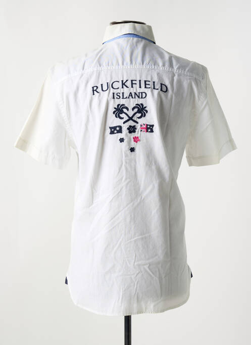 Chemise manches courtes blanc RUCKFIELD pour homme