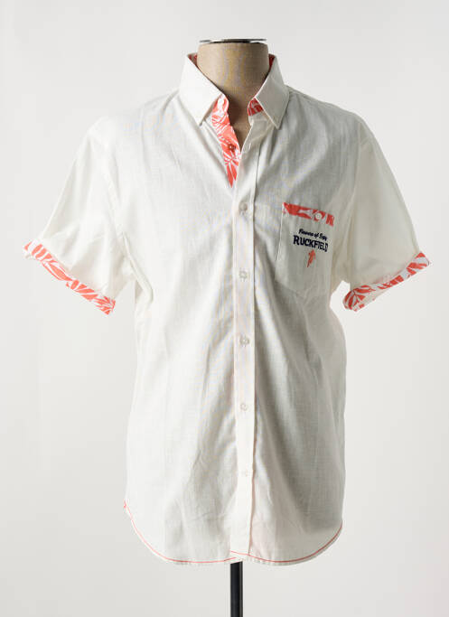 Chemise manches courtes blanc RUCKFIELD pour homme