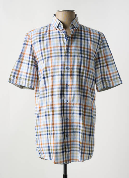 Chemise manches courtes bleu REDMOND pour homme