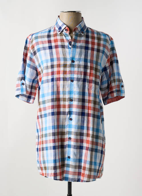 Chemise manches courtes bleu REDMOND pour homme