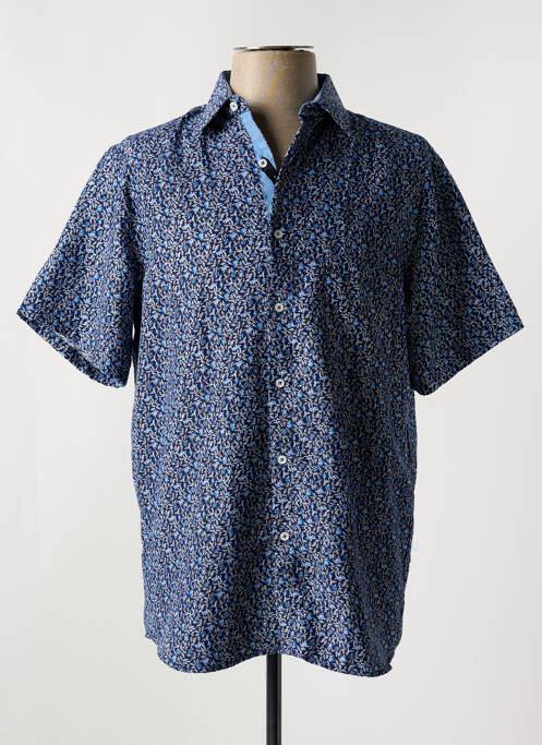 Chemise manches courtes bleu YVES ENZO pour homme