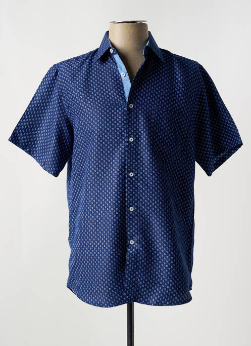 Chemise manches courtes bleu YVES ENZO pour homme