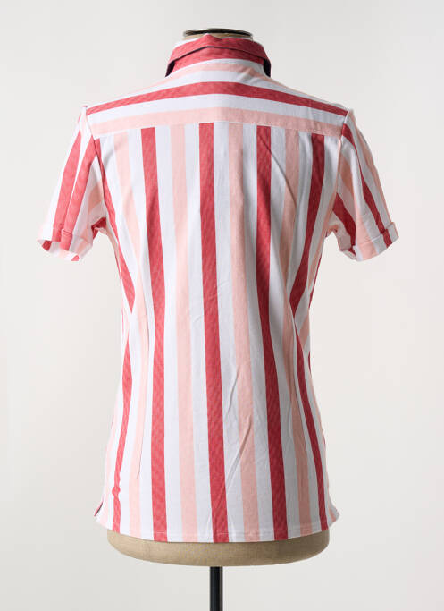 Chemise manches courtes orange DELAHAYE pour homme