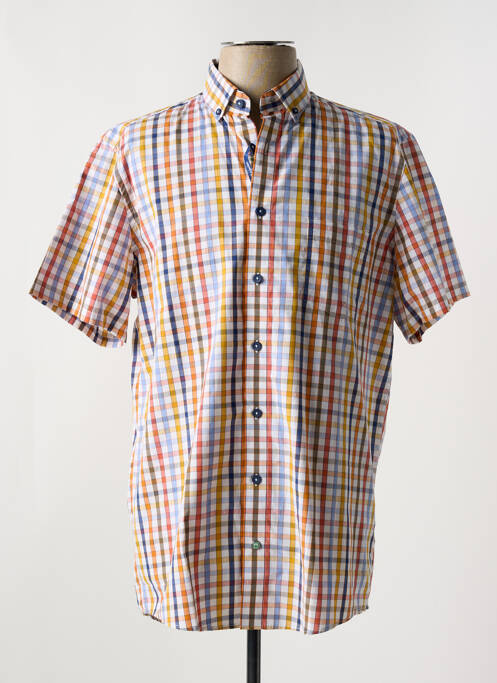 Chemise manches courtes orange REDMOND pour homme