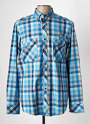 Chemise manches longues poches bleu REDMOND homme