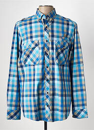 Chemise manches longues poches bleu REDMOND homme