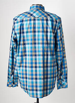 Chemise manches longues poches bleu REDMOND homme