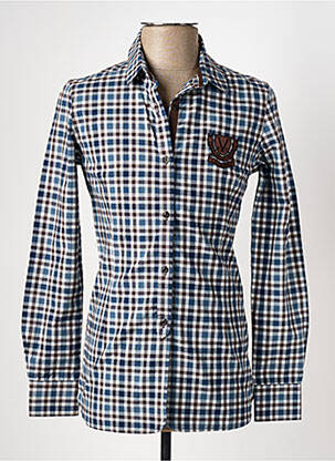 Chemise manches longues manches longues bleu VESTIAIRES PRINCIPAUTE CANNOISE homme